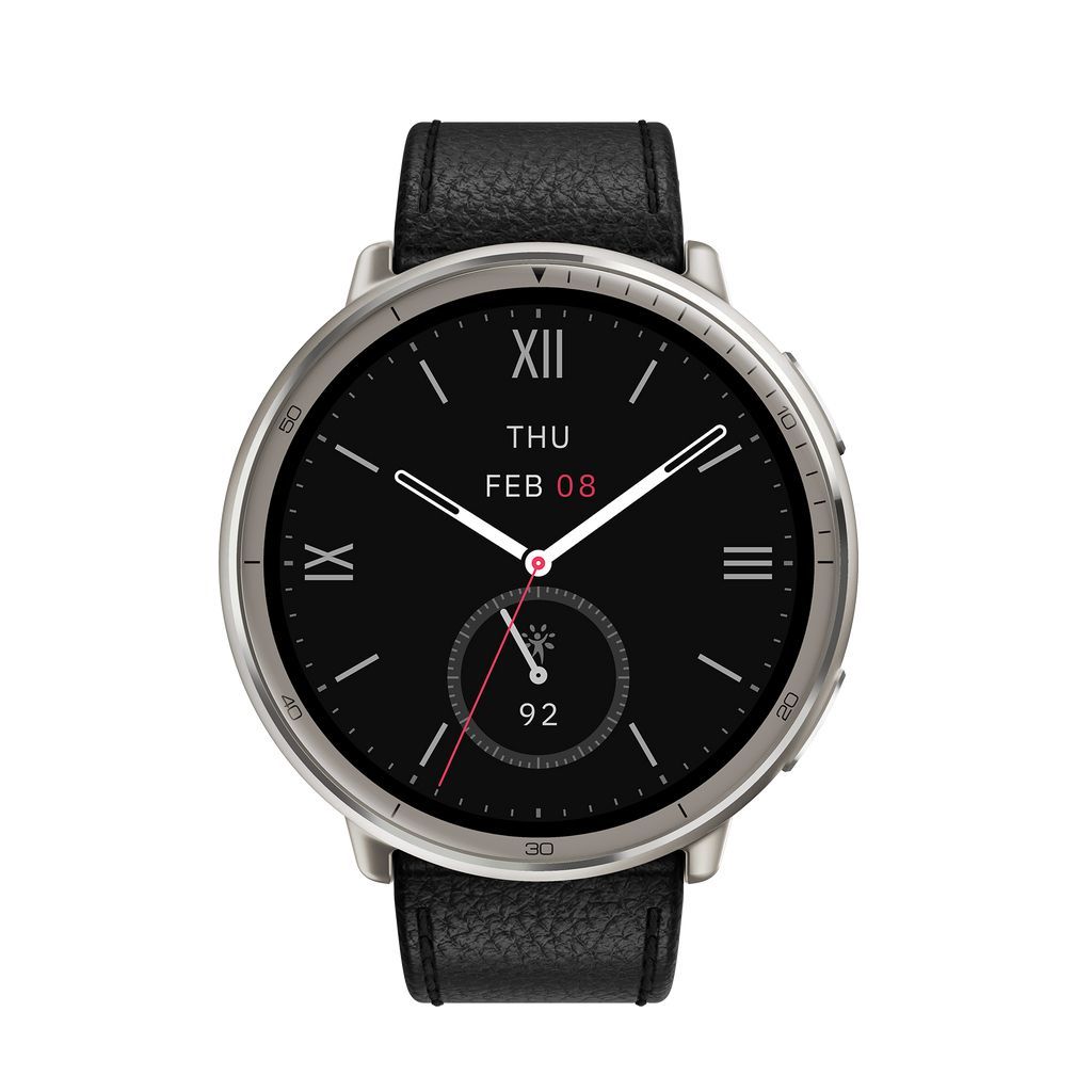 AMAZFIT ACTIVE2 ROUND PREMIUM EDIT. BLACK LEATHER PREMIUM+RED SP