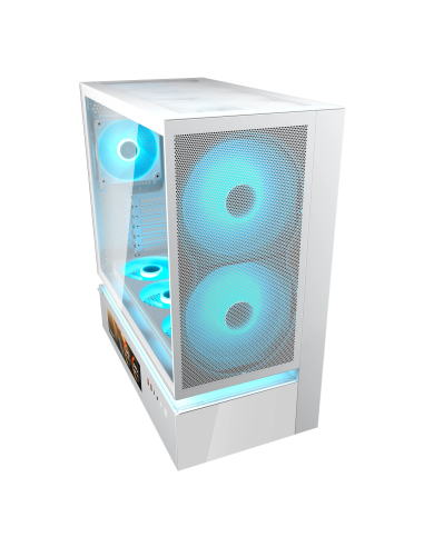 COUGAR CASE MID TOWER CFV 235 MESH BIANCO 2x160+x360+x120RGB+LED STRIP+LCD+