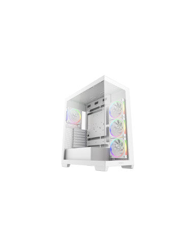 DEEPCOOL CASE MID TOWER CG580 4F WH V2 WHITE 2TG 4x120 PWM+ARGB FAN