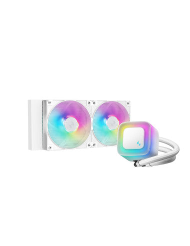 DEEPCOOL RAFF. LIQUIDO LE240 V2 BIANCA 2*ARGB