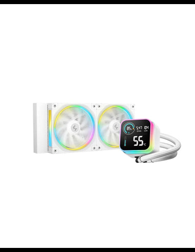DEEPCOOL RAFF. LIQUIDO LQ240 ARGB BIANCO DISPLAY