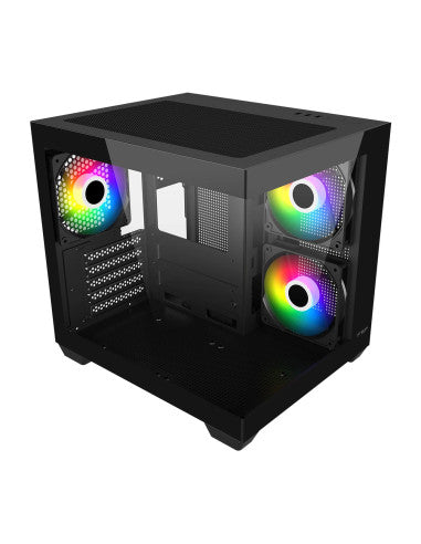 FORTRON CASE M.TOWER S140 USB3.0*1 USB2.0*2, 120mm REVERSE ARGB FAN* 2 & RE