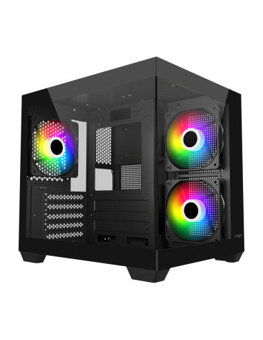 FORTRON CASE M.TOWER S140 USB3.0*1 USB2.0*2, 120mm REVERSE ARGB FAN* 2 & RE