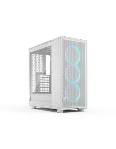 FRACTAL CASE MID TOWER EPOCH WHITE TG RGB LIGHT TINT 3*120mm MOMENTUM FAN
