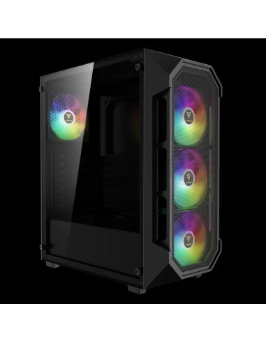 GAMDIAS CASE MID TOWER AURA GC1 ELITE NERO 4*120mm ARGB FAN TG MESH