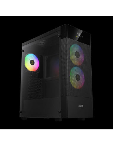 GAMDIAS CASE MID TOWER AURA GC5 ELITE ARGB TG 3x120mm ARGB MESH DIGITAL DIS