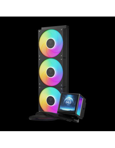 GAMDIAS DISSIP LIQUIDO CHIONE P5-360 3xFAN ARGB 3.4'' LCD 480*480 DISPLAY