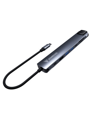GAMDIAS HUB MERCURY M1-800 USB-C 8-IN-1 HUB ESPANSIONE
