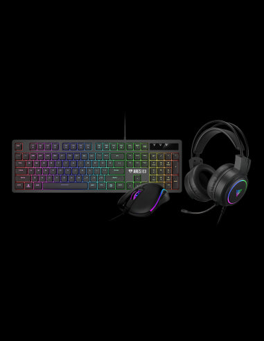 GAMDIAS KIT TAST + MOUSE + CUFFIE POSEIDON E2 3-IN-1 TAST MEMBRANA MOUSE OT
