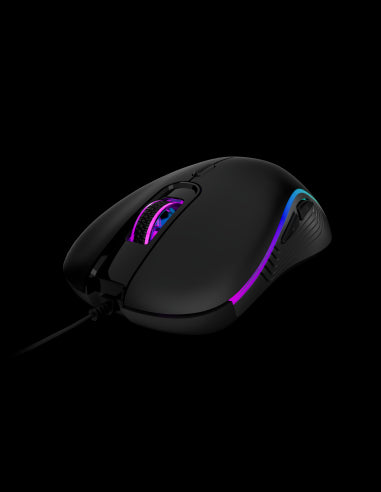 GAMDIAS MOUSE GAMING AURA GS3 LUCI MULTIC 6*KEYS 3600DPI ERGONOMIC