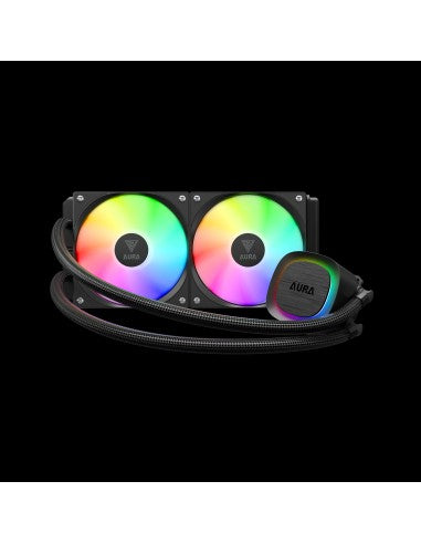 GAMDIAS RAFF.LIQUIDO AURA GL240 V2 2xFAN ARGB