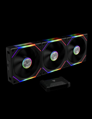 GAMDIAS VENTOLA CASE KIT AEOLUS P2-1203U 3x120 REVERS ARGB FAN + CTRL AEOLU