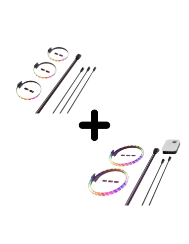 HYTE BUNDLE LED LS10 3 pack nero +LS30B2NP 2 pack