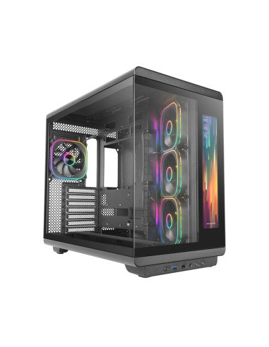MARSGAMING CASE MID TOWER MC-REVMAX BLACK 11.8'' IPS TG 4xRGB REV