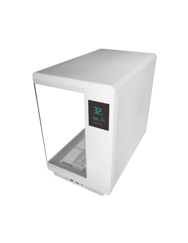 MARSGAMING CASE MID TOWER MC-REVPRO WHITE 4.3'' LCD TG 4xRGB REV