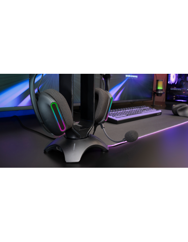 MARSGAMING GAMING CUFFIA+MIC MHPRO BLACK RGB PC MAC CONSOLES SAMRTHPONE TAB