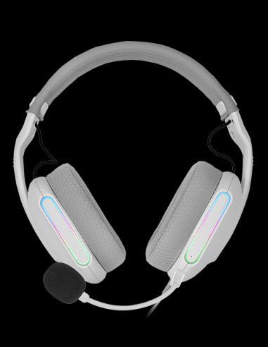 MARSGAMING GAMING CUFFIA+MIC MHPRO WHITE RGB PC MAC CONSOLES SAMRTHPONE TAB
