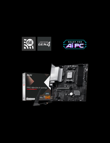 MB MSI PRO B840M-P MATX WIFI6E AM5