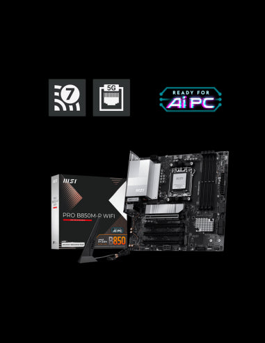 MB MSI PRO B850M-P MATX WIFI AM5