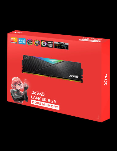 MEM DDR5 ADATA XPG LANCER RGB 96GB (2x48GB) 6400MH BLACK AX5U6400C3248G-DCL
