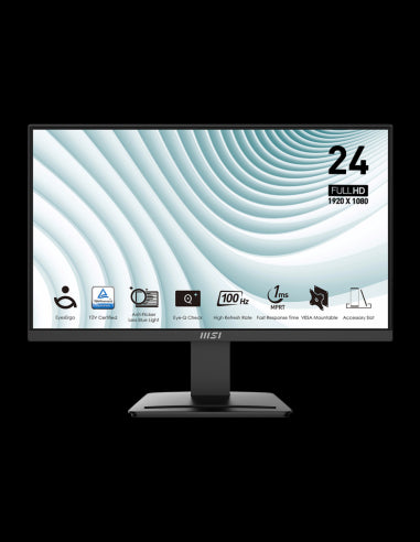 MSI MONITOR PRO MP2412 23.8'' 16:9 VA FLAT 1920x1080 FHD 100Hz FREE SYNC