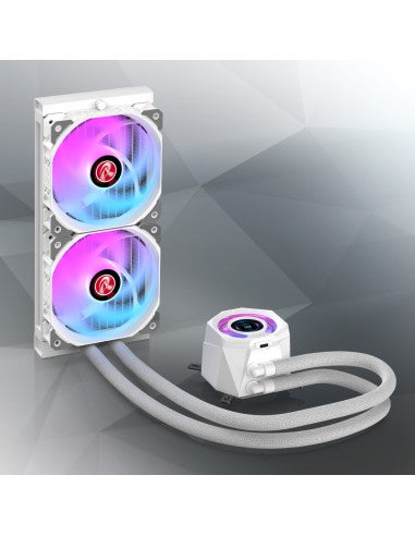 RAIJINTEK DISSIP LIQUIDO CYCLOPS 240 WHITE ARGB PWN LCD TFT 1.4 0R10B00231