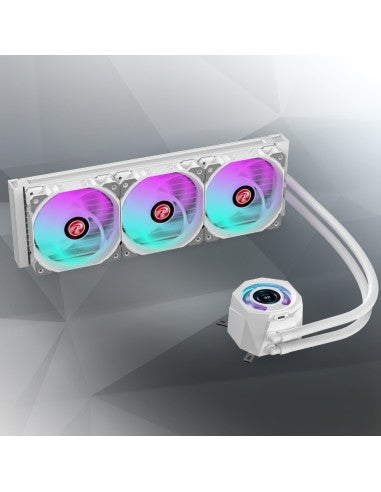 RAIJINTEK DISSIP LIQUIDO CYCLOPS 360 WHITE ARGB PWN LCD TFT 1.4 0R10B00229