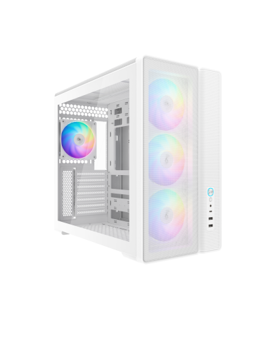 SAMA MID TOWER S50 WHITE TG 4*FAN 120mm ARGB PWM