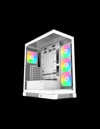SAMA MID TOWER V50 WHITE 2*TG 4*FAN WHITE120mm ARGB PWM