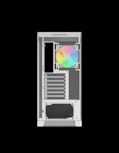 SAMA MID TOWER V50 WHITE 2*TG 4*FAN WHITE120mm ARGB PWM