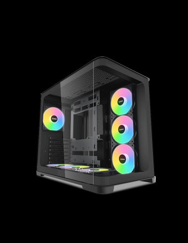 SAMA MID TOWER V60 BLACK DOPPIA CAMERA 2*TG 7*FAN 120mm ARGB PWM