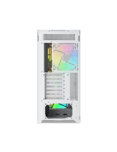 SAMA MID TOWER Z60 WHITE LISTELLO IN NOCE TG 4*FAN WHITE 140mm ARGB PWM