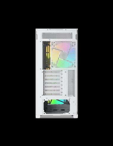 SAMA MID TOWER Z60 WHITE LISTELLO IN NOCE TG 4*FAN WHITE 140mm ARGB PWM