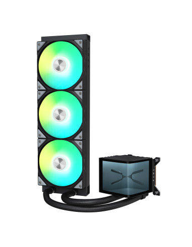 TRYX RAFF LIQUIDO PANORAMA 360 ARGB AIO 3D-AMOLED DISPLAY 360mm BLACK