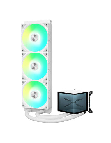 TRYX RAFF LIQUIDO PANORAMA 360 ARGB AIO 3D-AMOLED DISPLAY 360mm WHITE