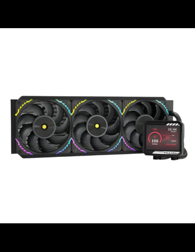 VALKYRIE RAFF. CPU LIQUIDO V360 NERA LCD IPS 3.5'' 60Hz ARGB VK-AIOV360B