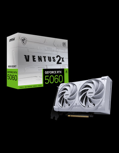 VGA MSI GEFORCE RTX 5060 8G VENTUS 2X OC WHITE